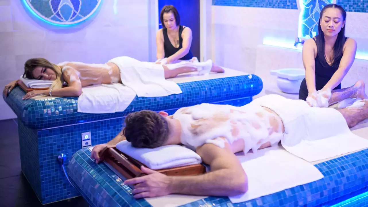 Páros hamam spa és thai masszázs gyümölcstál bekészítéssel fő kép