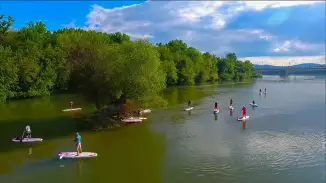 SUP túra Budapest alatti ráckevei Duna ágon