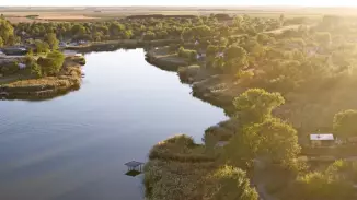 Motoros Sárkányrepülés a Szelidi tó felett Dunaújvárosból