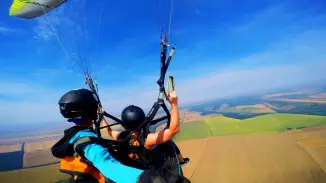 Tandem siklóernyőzés a Mátra mellett